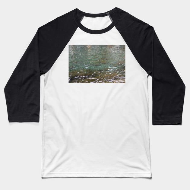 Shallow Ocean Water, Sea Weed, Nature Photography Baseball T-Shirt by Tenpmcreations